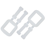 Strapping Buckles Polypropylene Buckles for Plastic Strapping, White, Light Duty, 19mm, Pack of 1000